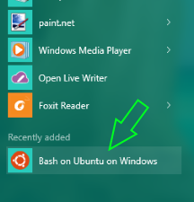 Bash в Ubuntu в Windows