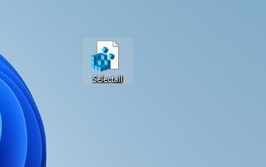 дважды щелкните файл selectall.reg