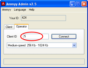 Использование Ammyy Admin