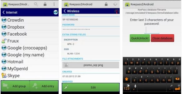 KeePass2Android Оффлайн