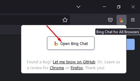 Открыть чат Bing