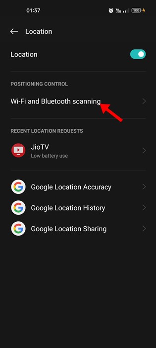 Сканирование Wi-Fi и Bluetooth