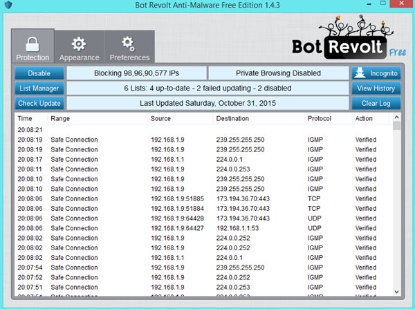 Бот Revolt блокирует IPS