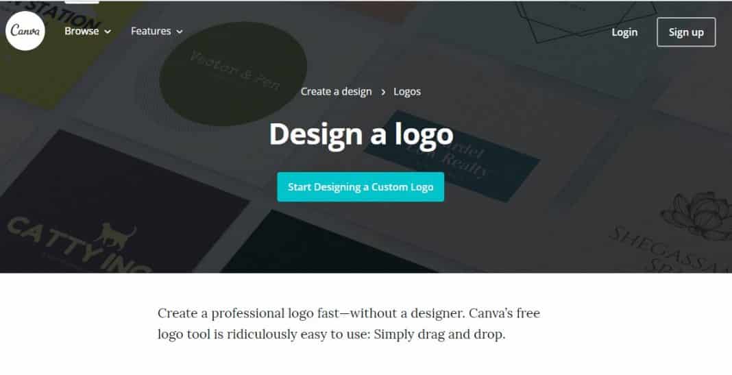 Создатель логотипов Canva