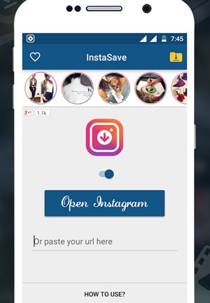 Скачать изображения Instagram на Android