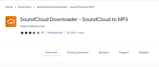 Загрузите музыку SoundCloud через расширения браузера