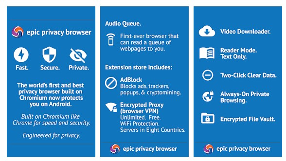 Браузер Epic Privacy