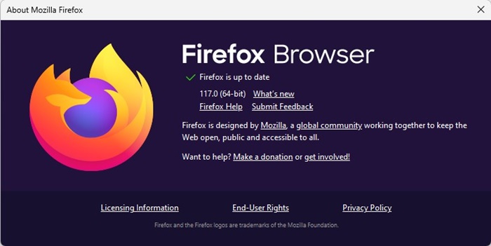 Скачать Mozilla Firefox 117.0