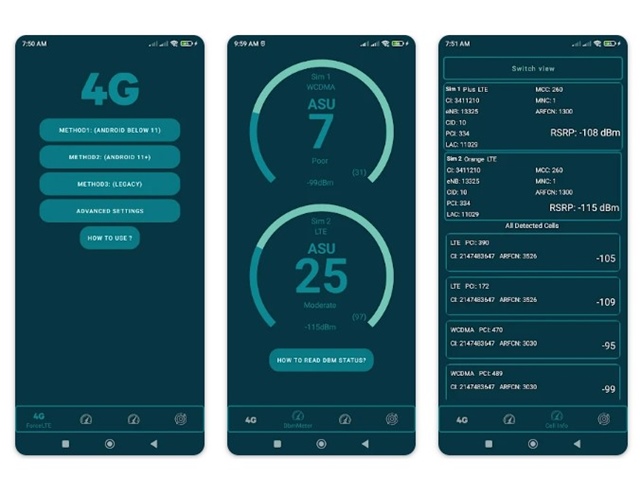 Принудительно использовать режим «Только 4G» через приложение Force LTE Only