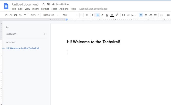 открыть документ Google Docs