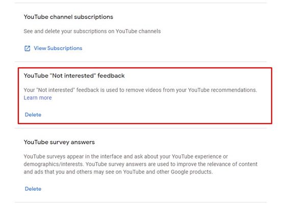 Отзыв YouTube «Не интересно»