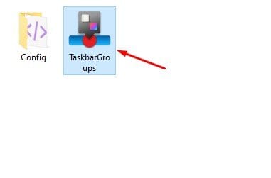 дважды щелкните файл Taskbar Groups.exe.