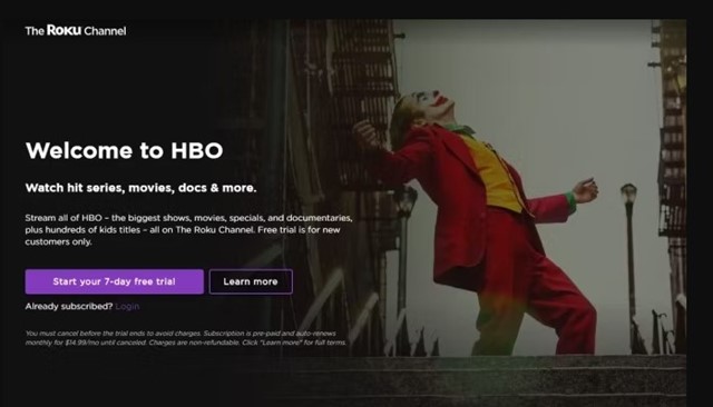 Получите бесплатную пробную версию HBO на канале Roku