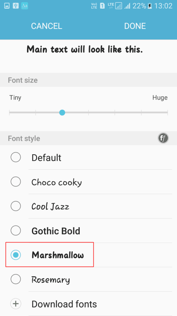 Использование HiFont