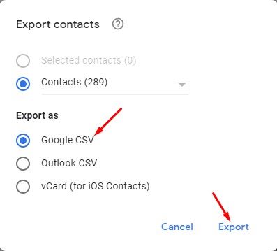 Google CSV-файл