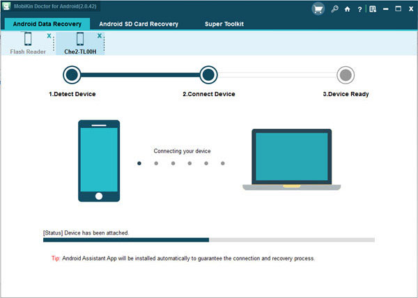 Включите отладку по USB на вашем Android