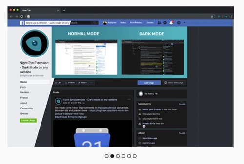 Расширение Night Eye для Chrome