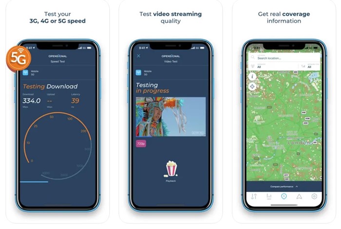 Тест скорости Интернета Opensignal