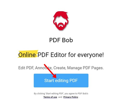 Начать редактирование PDF