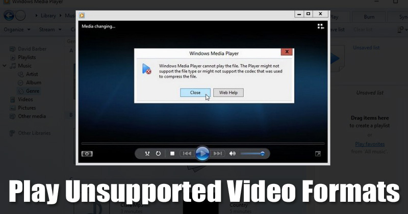 Воспроизведение неподдерживаемых форматов видео в Windows 10