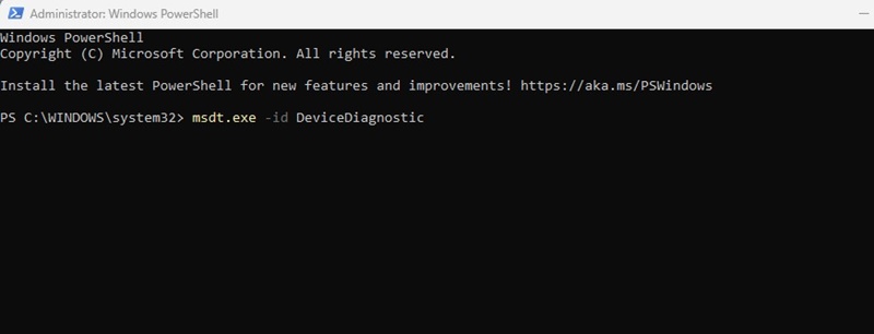 msdt.exe -id DeviceDiagnostic