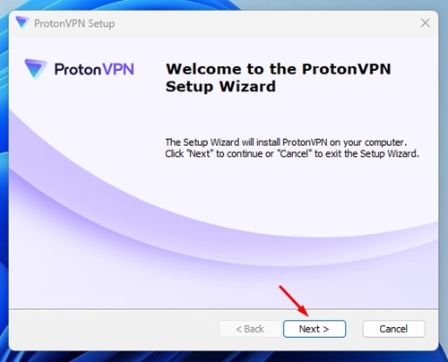 Установочный файл ProtonVPN