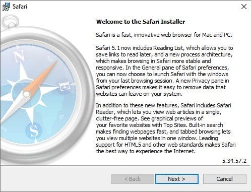 Установщик Safari