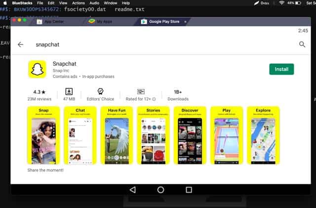 Установите Snapchat