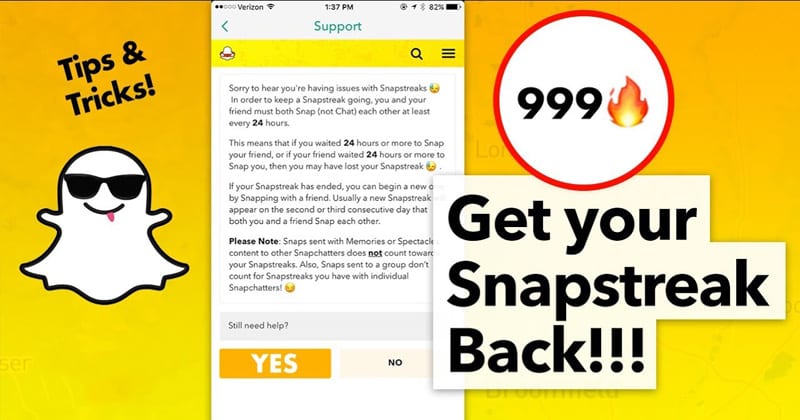 Как вернуть Snapchat Streak