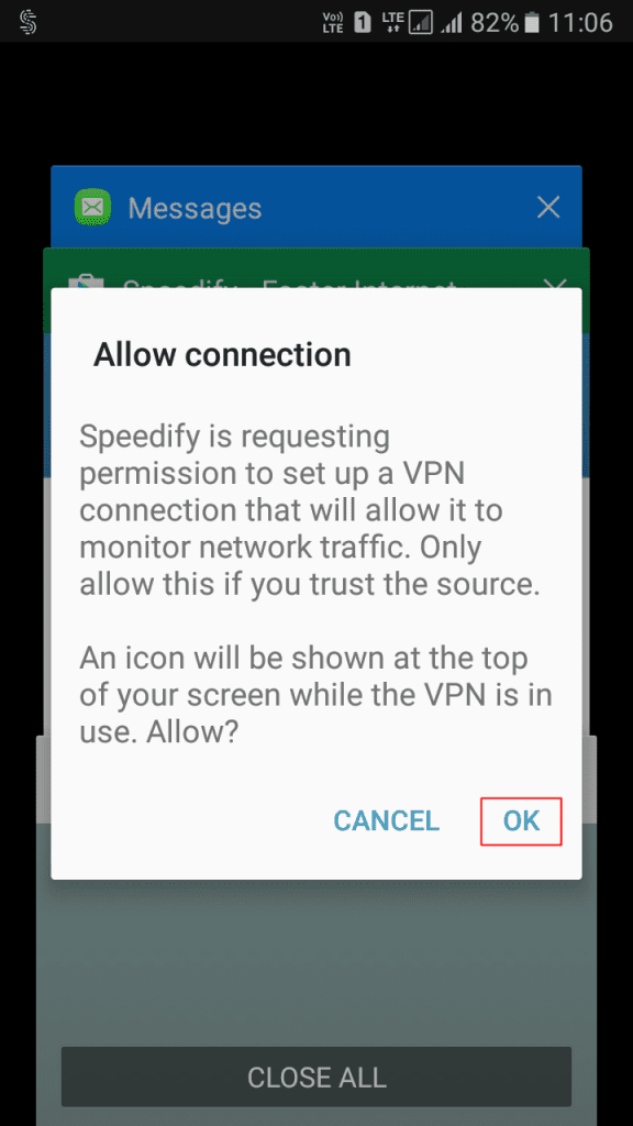 подключение для настройки VPN