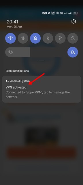 Отключите настройки VPN/прокси.