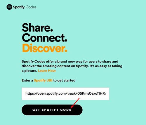 Получить код Spotify