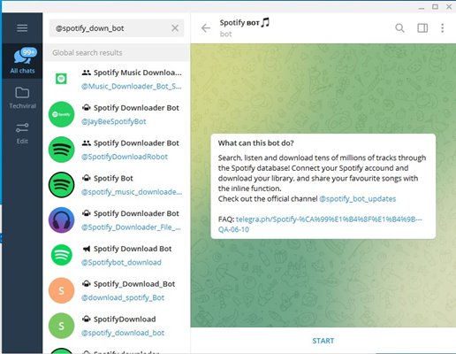 Spotify Telegram Бот