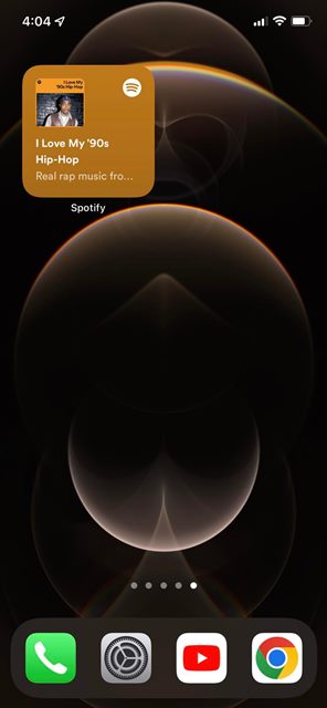 Виджет Spotify