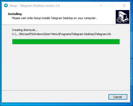 Оффлайн-установщик Telegram для ПК