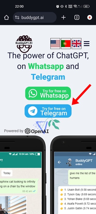 Попробуйте бесплатно в Telegram