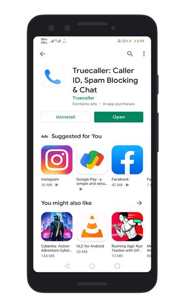 установить приложение TrueCaller