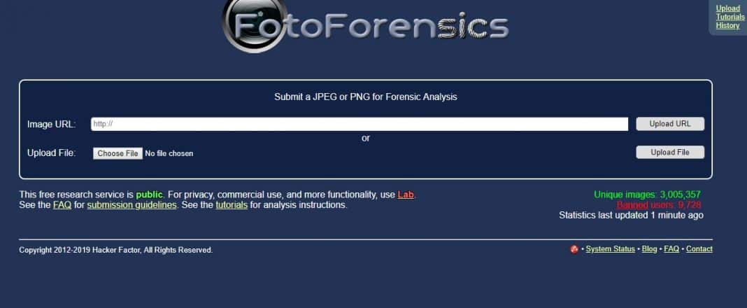 Используйте FotoForensics