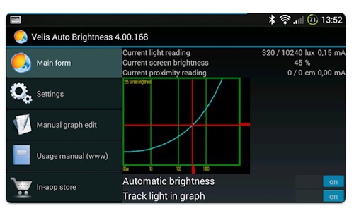 Используйте приложение Velis Auto Brightness