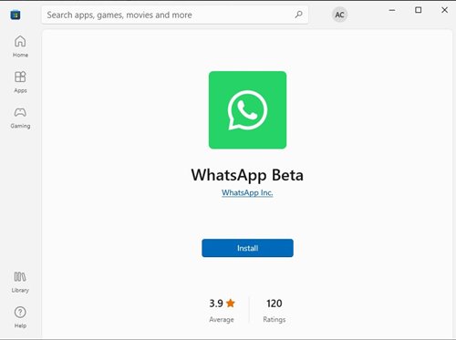 WhatsApp бета-версия