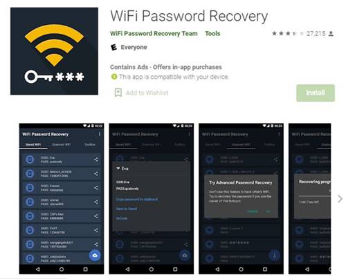 Загрузите и установите приложение Wi-Fi Password Recovery.