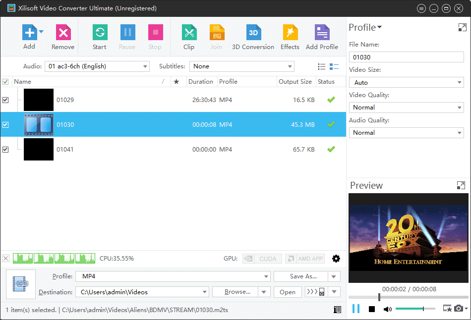 Видеоконвертер Xilisoft