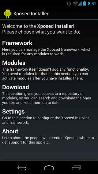 Установка Xpose Installer прямо из Apk