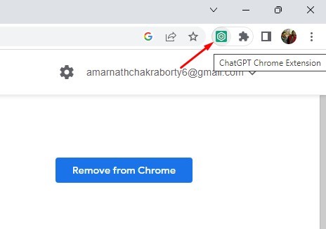 Значок расширения ChatGPT Chrome