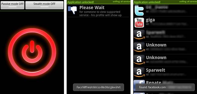 FaceNiff: угонщик сеанса для Android