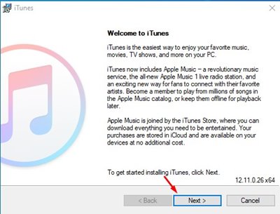 Установите iTunes на ПК