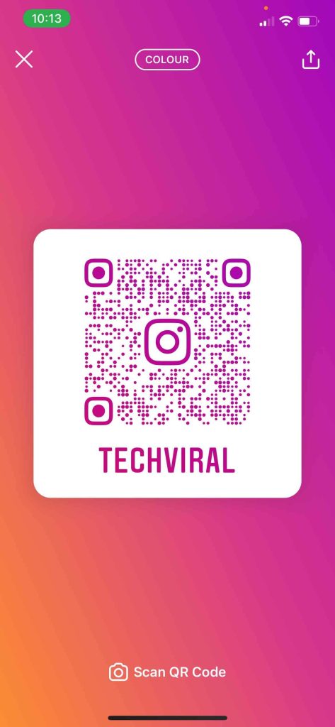 создать QR-код инстаграм