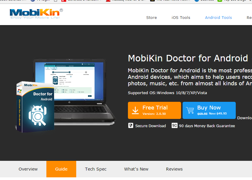 Загрузите программу Mobikin Doctor