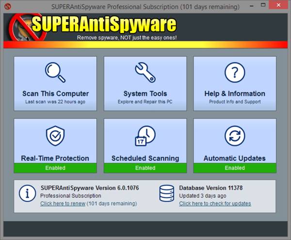 скачать автономный установщик SUPERAntiSpyware