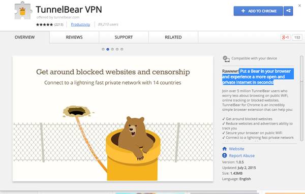 TunnelBear VPN